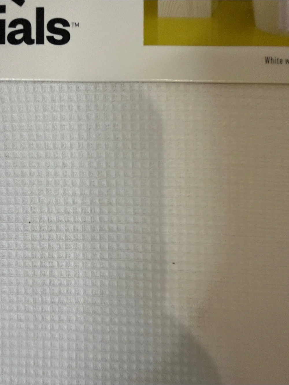 Room Essentials White Waffle Weave Shower Curtain - Textured Fabric